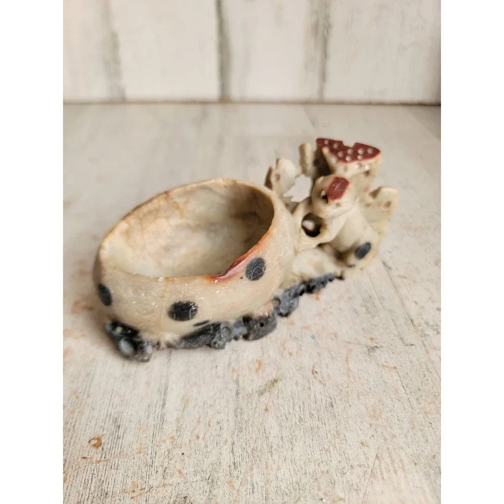 Vintage unique monkey soap holder toothpick art folk home decor figure